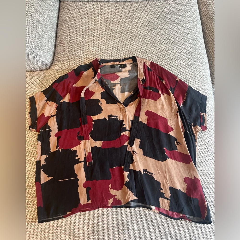 Religion Black and Red Women’s Blouse